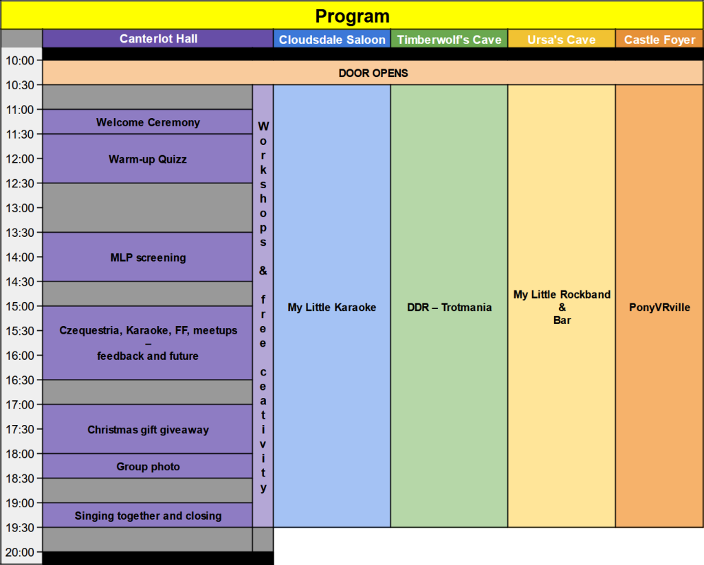 Winter Karaoke party 2024 - Program