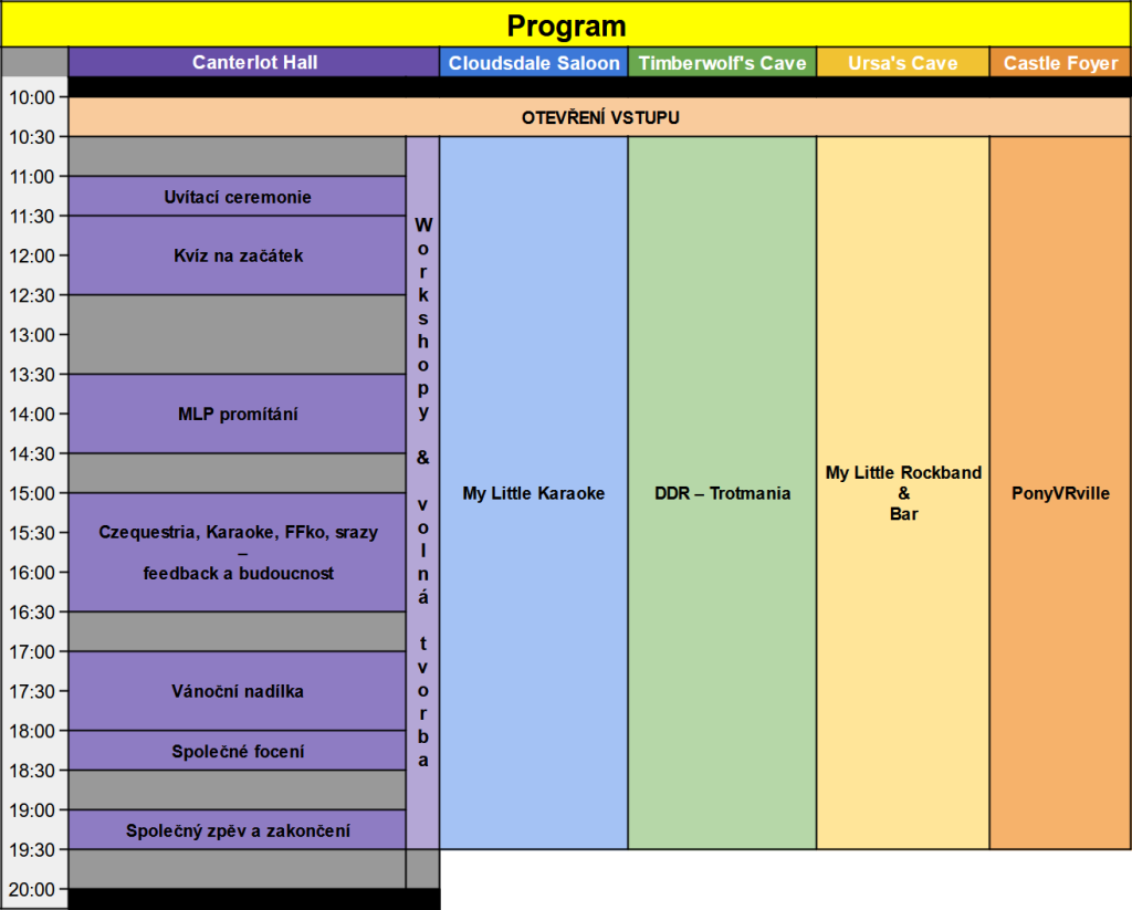 Zimní Karaoke party 2024 - Program